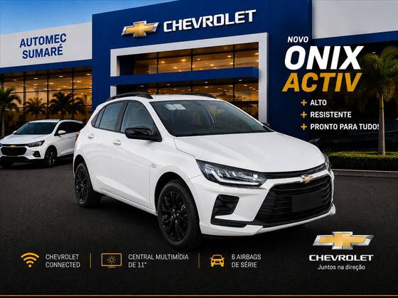 CHEVROLET ONIX 1.0 TURBO FLEX ACTIV AUTOMÁTICO CHEVROLET ONIX 1.0 TURBO FLEX ACTIV AUTOMÁTICO